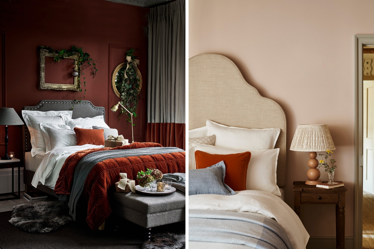 Bedroom in orange